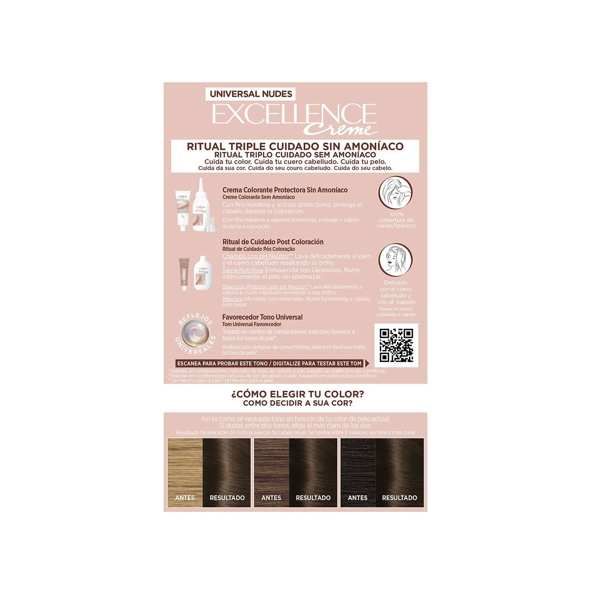 EXCELLENCE CREME UNIVERSAL NUDES TINTE #4U-BROWN