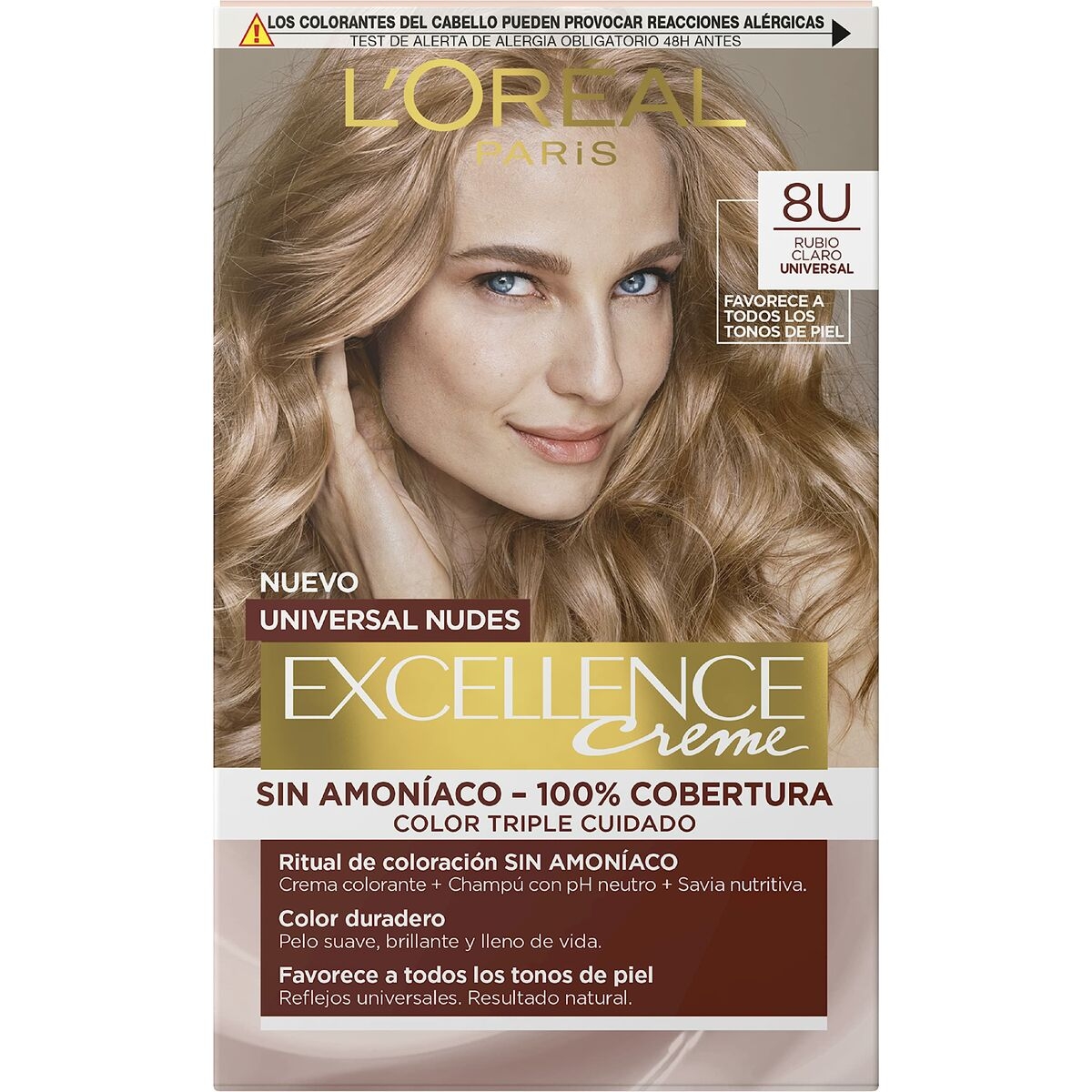 EXCELLENCE CREME UNIVERSAL NUDES TINTE #8U-LIGHT BLONDE