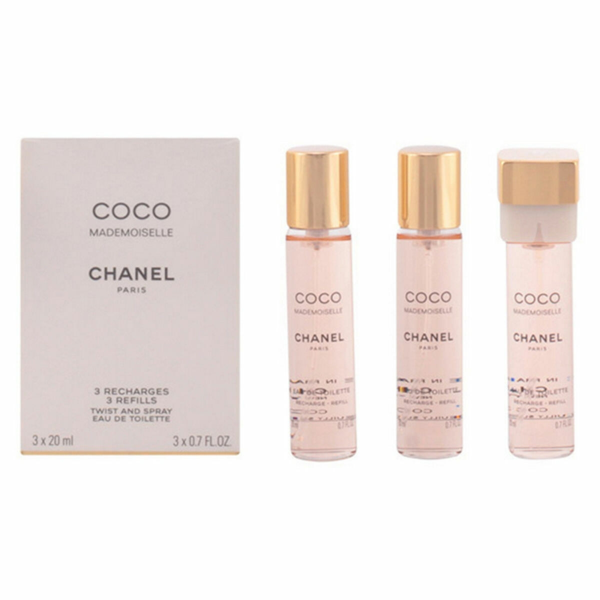 COCO MADEMOISELLE EAU DE TOILETTE TWIST & SPRAY 3 RECARGAS 3