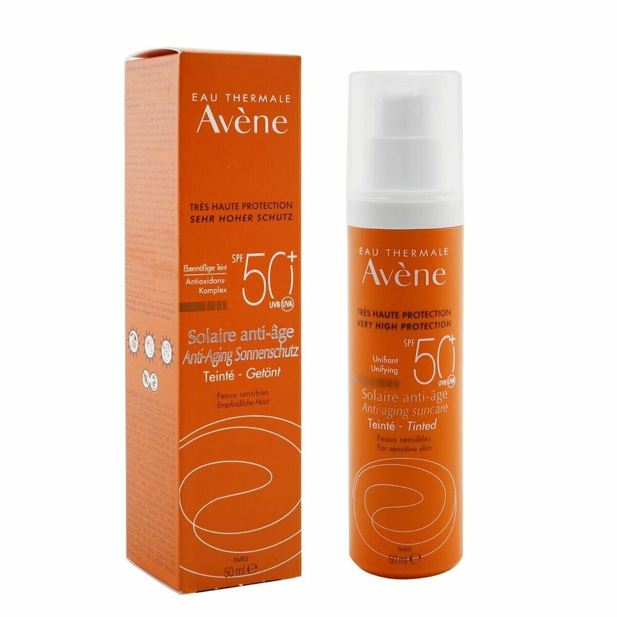 AVENE CR.SOLAR 50+ ANTIEDAD COLOR