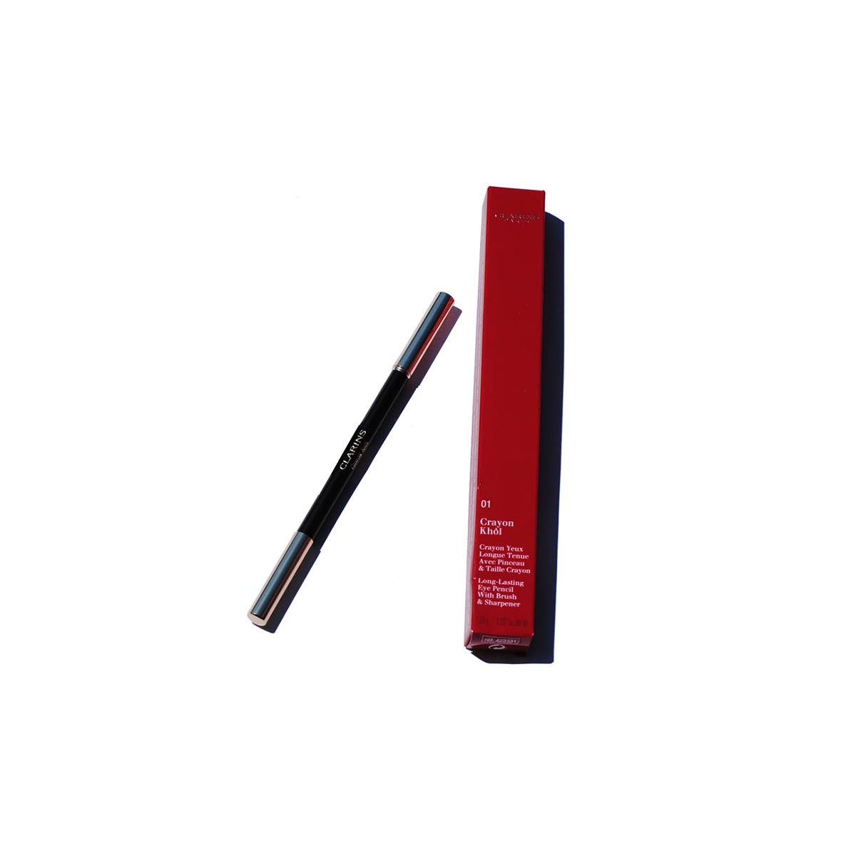 CLARINS CRAYON KHOL EYEBROW PENCIL 01 CARBON BLACK