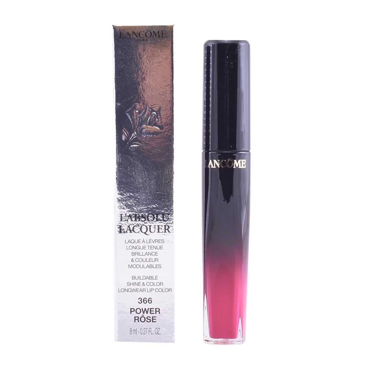 LANCOME LABSOLU BRILLO DE LABIOS 366 POWER ROSE