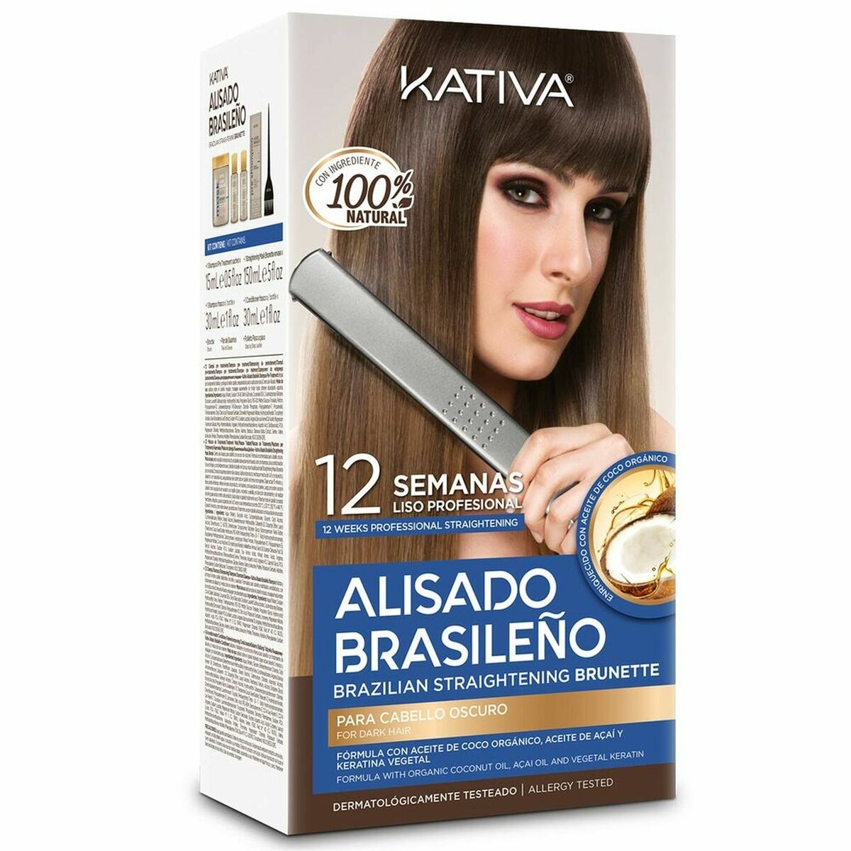 Kativa Kit Alisado Brasileño Cabellos Oscuros