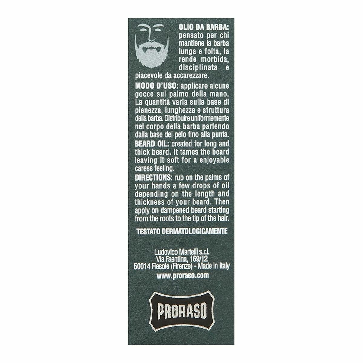 Proraso (Green Line) Beard Oil Herbal