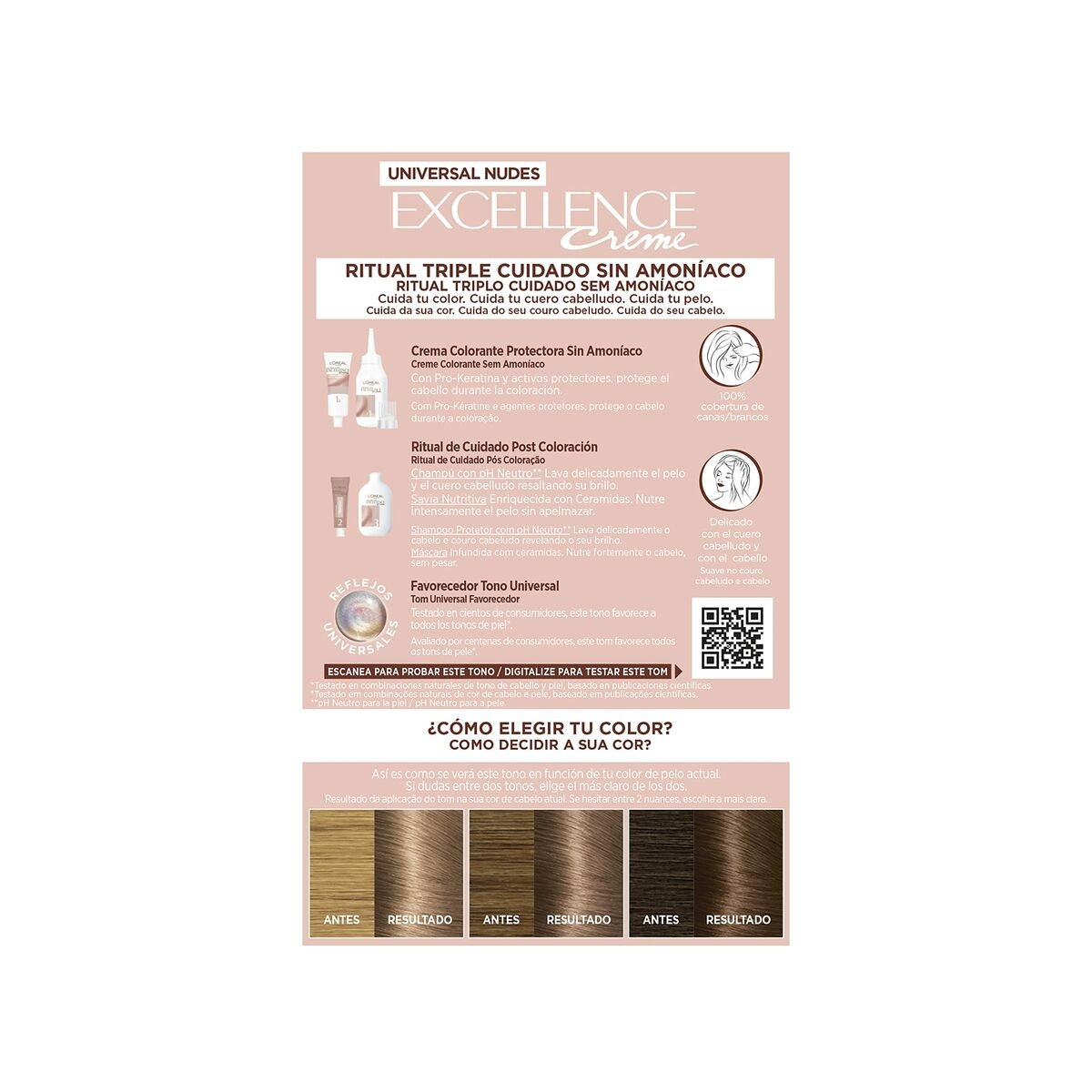 EXCELLENCE CREME UNIVERSAL NUDES TINTE #6U-DARK BLONDE